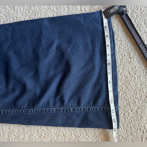 Free People Dark Blue Flared Wide-Leg Jeans Boho-Chic 70’s Style - Picture 12 of 12